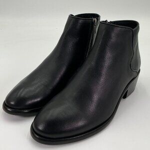 Frye Carson Piping Women's Size 6.5 Black Leather Bootie NIB